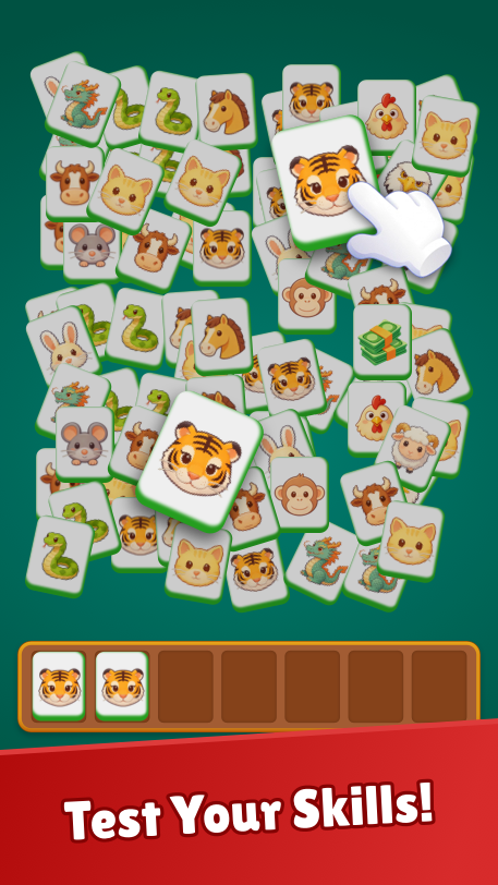 Happy Pet Match 3D Game Screenshot